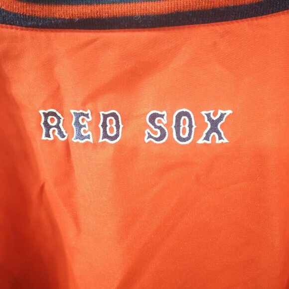 Genuine Merchandise Men's Size Large Boston Red Sox V-neck Lined Windbreaker - Picture 5 of 12